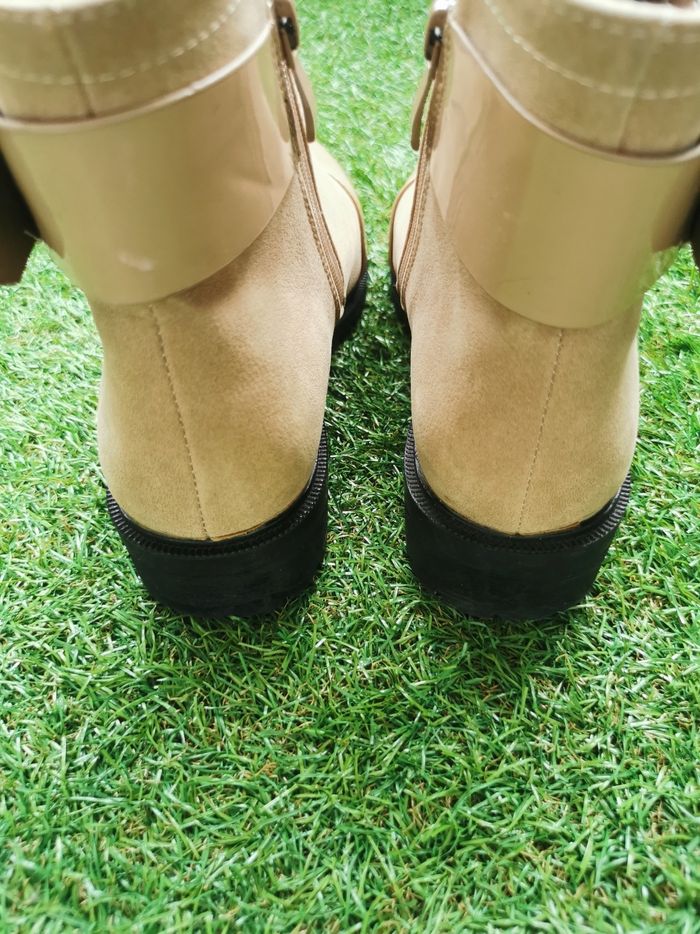 Bottine beige bi-matière P. 37 - photo numéro 6