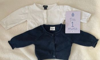 Lot de 2 gilet en 1 mois 