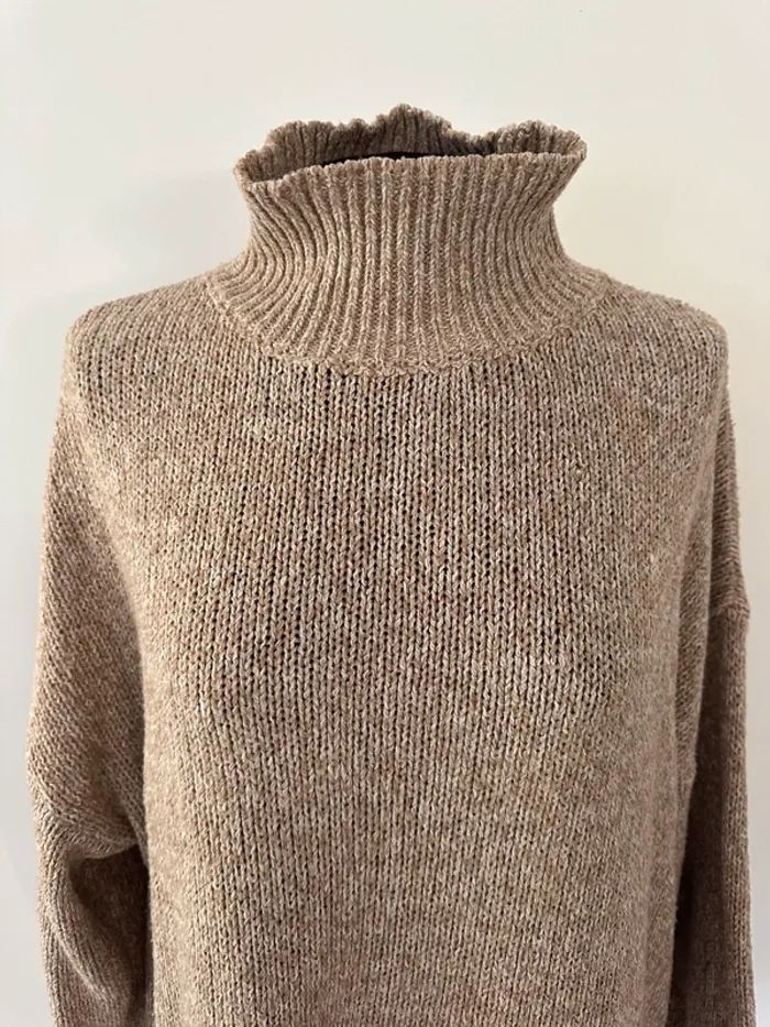 Pull marron beige - photo numéro 2