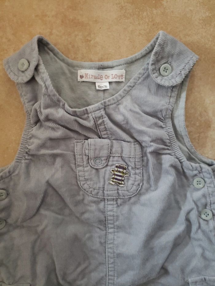 Salopette grise vertbaudet 3 mois - photo numéro 2