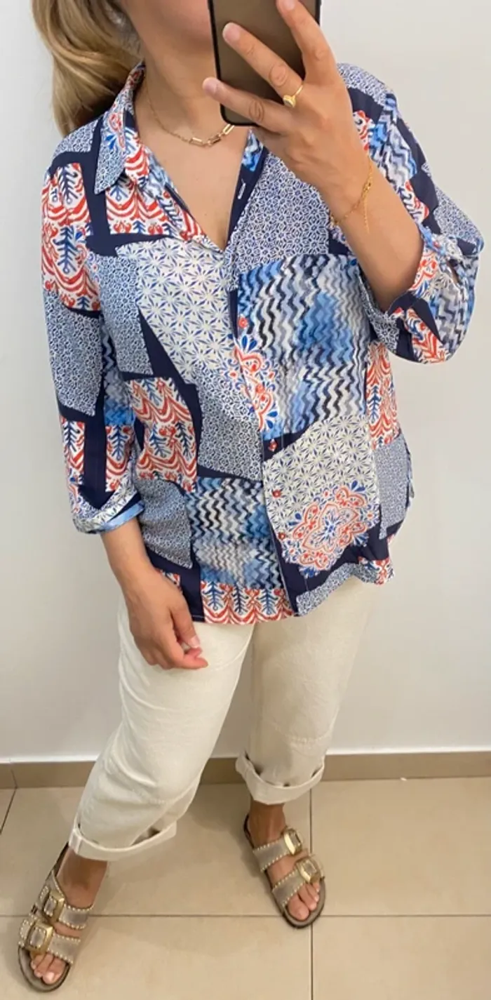 Chemise fluide imprimée taille 42 - photo numéro 4