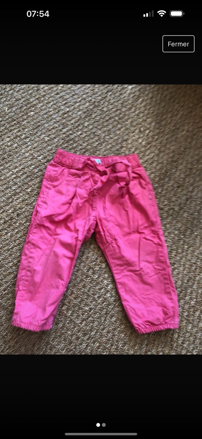 Pantalon 18 mois rose