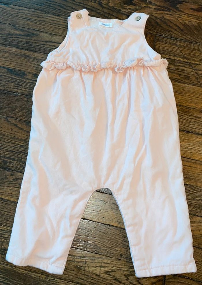 salopette velour Bout'chou  6 mois