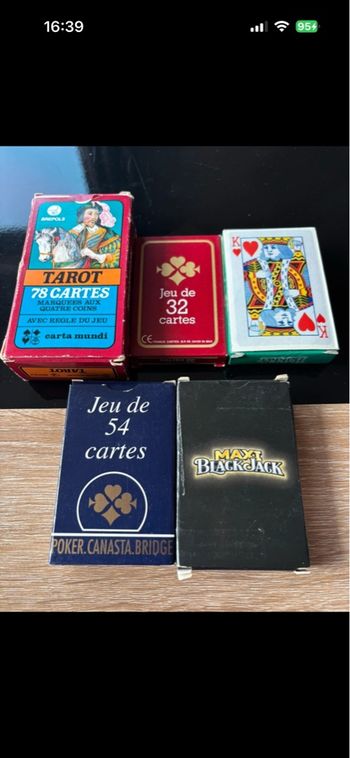 Lot de jeux de cartes 
