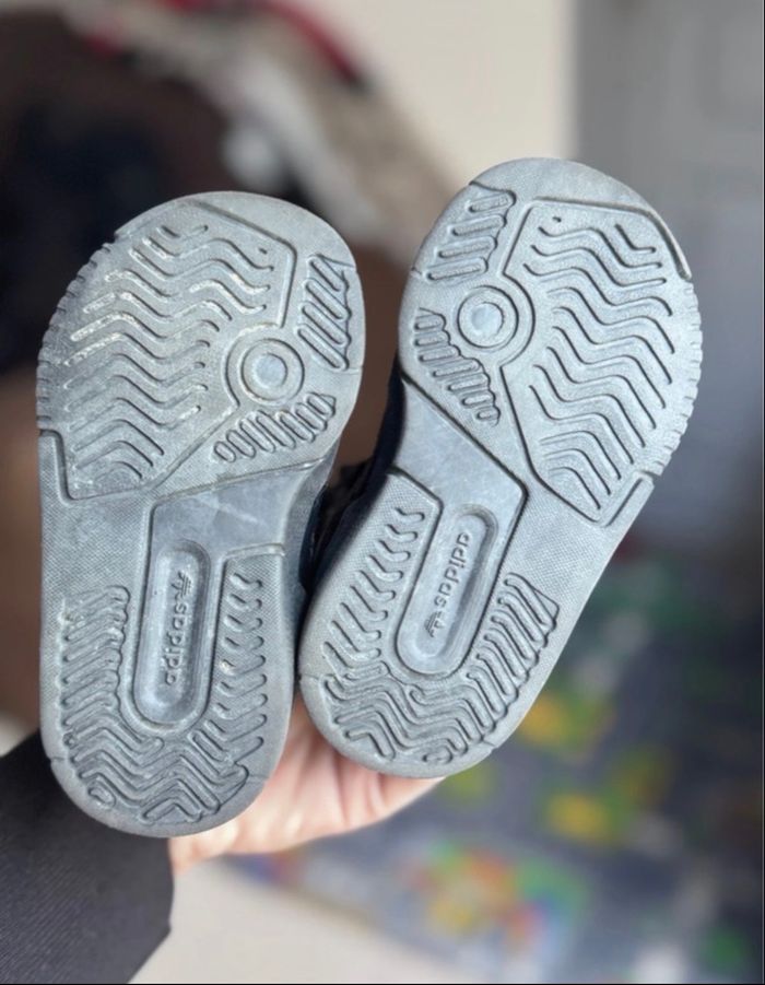 Adidas drop step ortholite bébé noir et blanc taille 20/21 - photo numéro 4