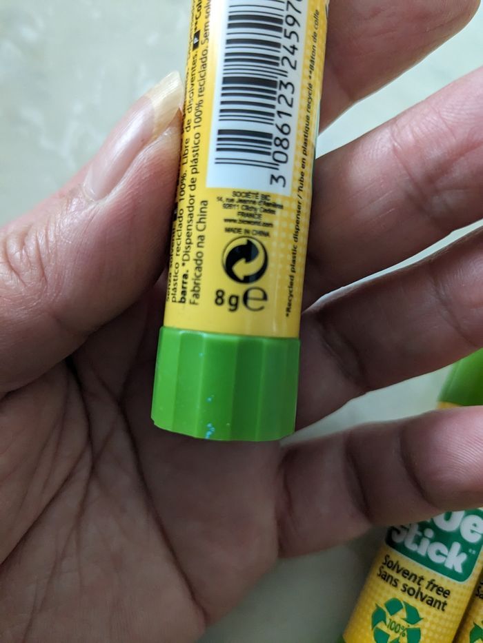 Lot de 11 bâtonnets de colle Bic  blanche sans solvant Glue Stick. 8grs - photo numéro 4