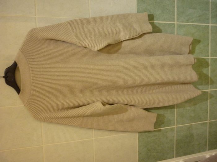 Cardigan long gros boutons avec poches - photo numéro 3