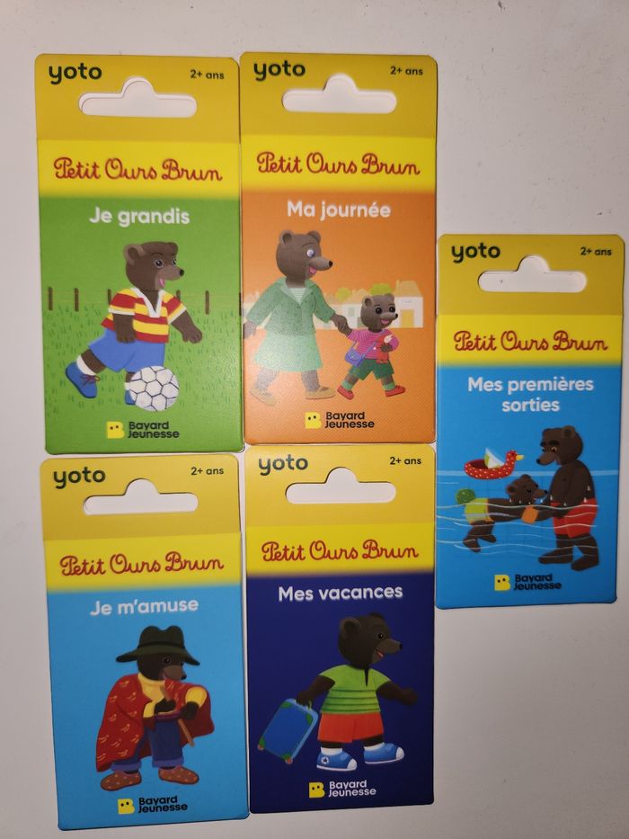 lot de cartes yoto petit ours brun