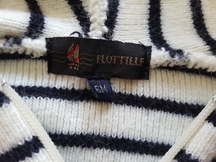 Pull marinière en laine de Mérinos - photo numéro 3