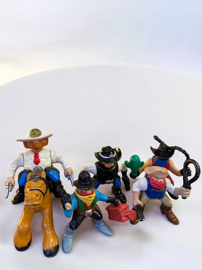 Lot De 5 Figurines Western Fisher Price avec cheval 1996-1997 #FisherPrice #Collection
