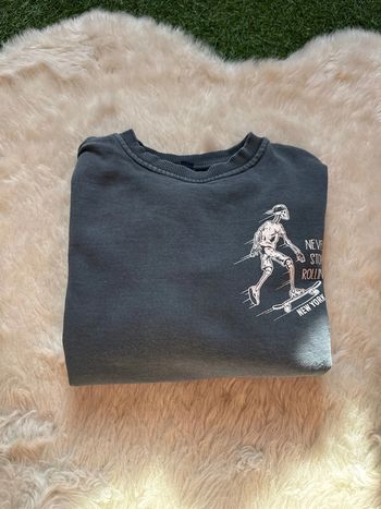 Sweat bleu garçon 8 ans