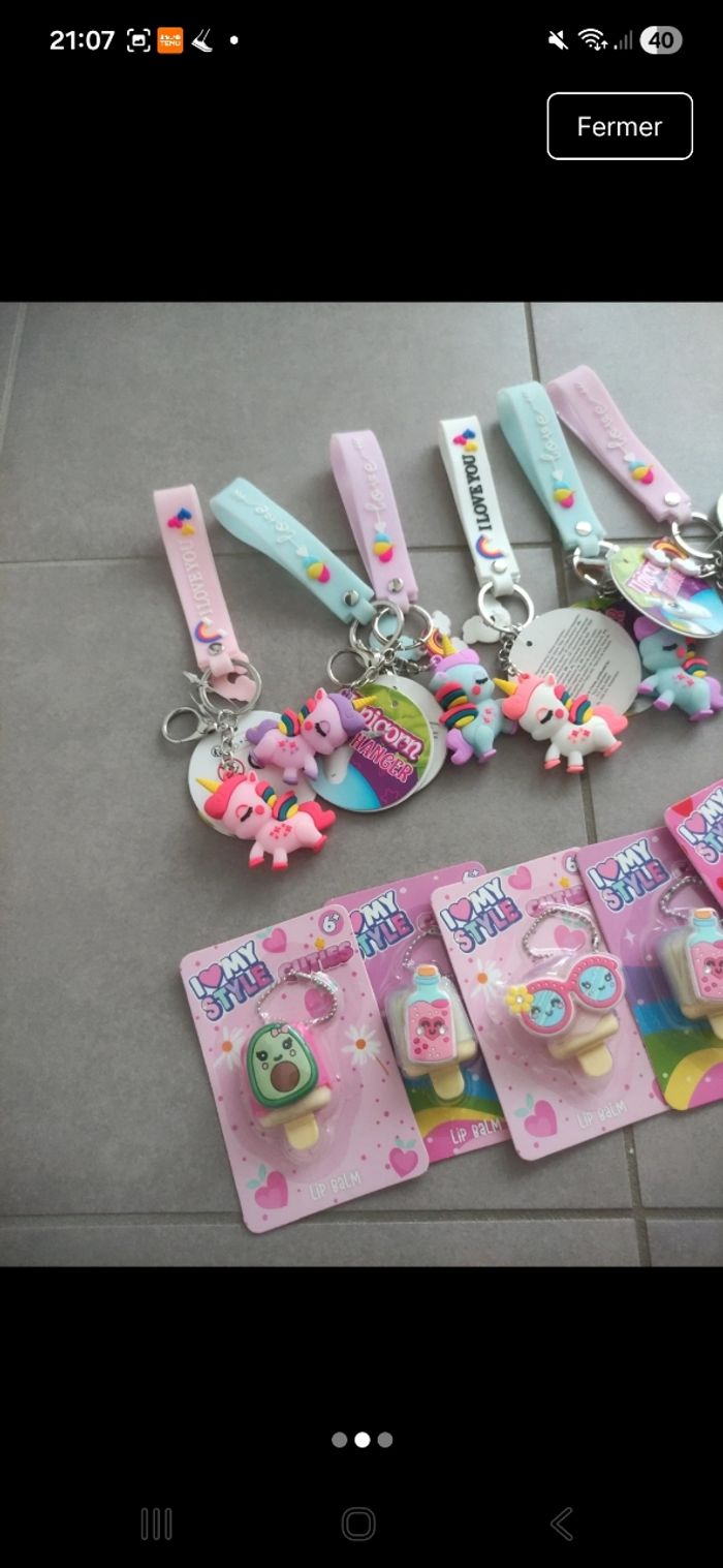 Lot de 12 surprises d anniversaire theme licorne neuve avec étiquette - photo numéro 2