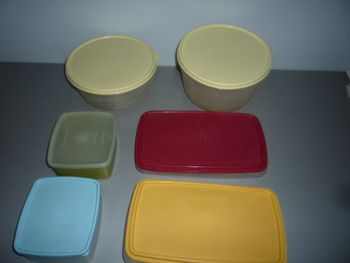 LOT DE 6 BOITES DE CONSERVATION "TUPPERWARE" - n°09