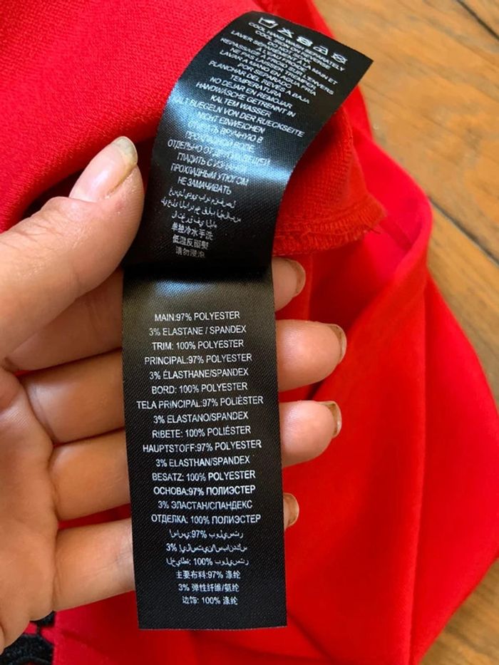 Robe rouge et noire sexy lipsy taille m 38 - photo numéro 5