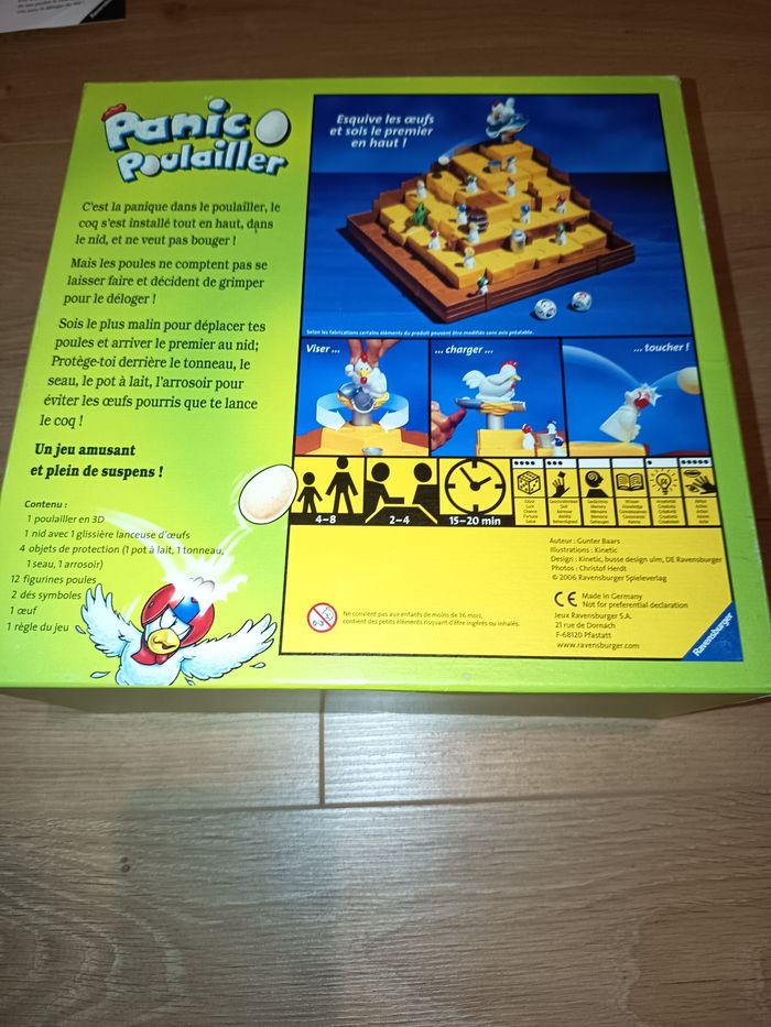 Jeu de société enfant, Panic au poulailler 4-8 ans, Ravensburger - photo numéro 4