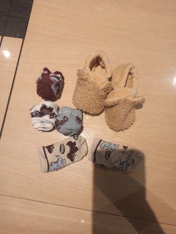Lot chaussettes chaussons