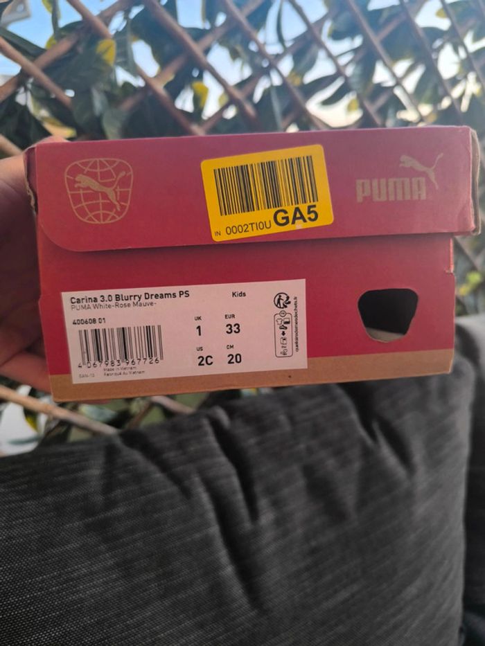Basket puma , fille , taille 33 , neuve , idée cadeau - photo numéro 3