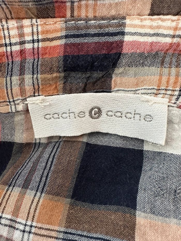 Chemise tunique à carreaux Cache Cache - photo numéro 5