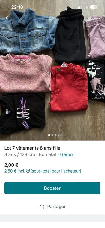 Lot de filles 8 ans 