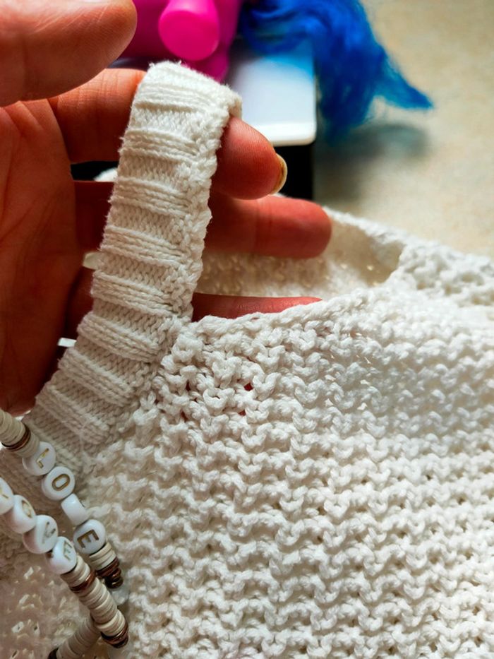 Pull col V hiver blanc taille 38 Jennyfer - photo numéro 3