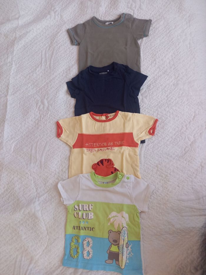 Lot de 4 t-shirts 12 mois