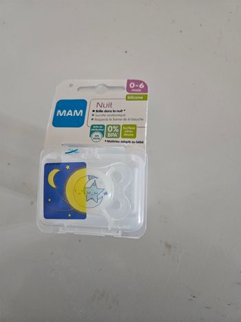 Tétine Mam nuit 0-6 mois