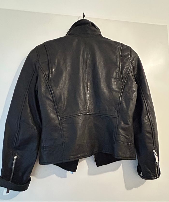 Veste en cuir Bershka - photo numéro 3