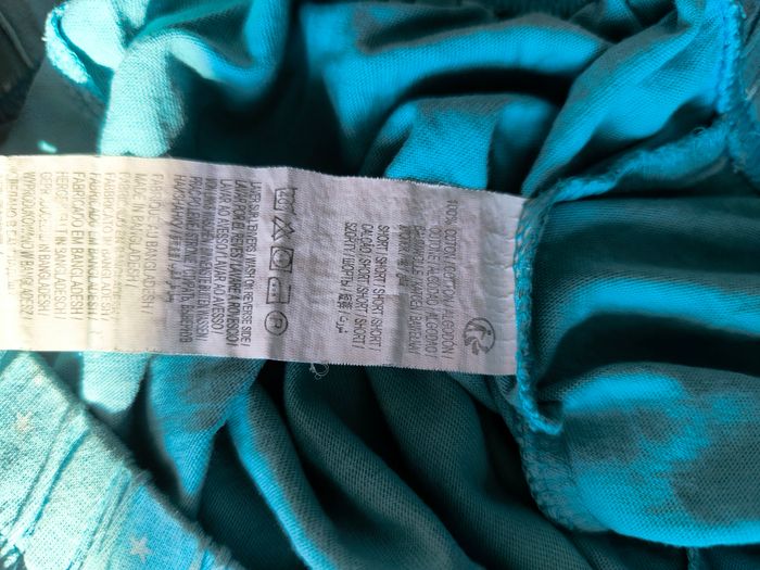 Short pyjama bleu turquoise Kiabi – taille M – étoiles – confort - photo numéro 4