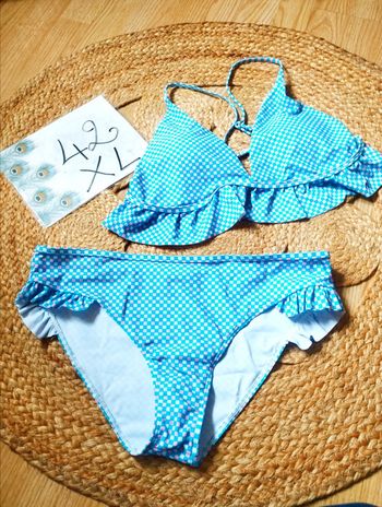 Maillot de bain bikini 42 xl neuf bleu