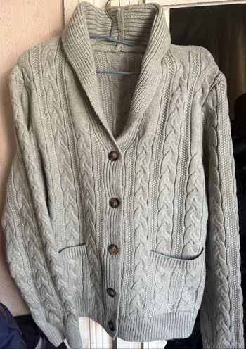 Cardigan à col en maille épaisse  taille L