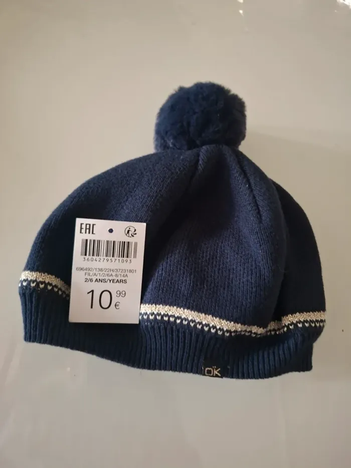 Bonnet chapeau okaidi neuf