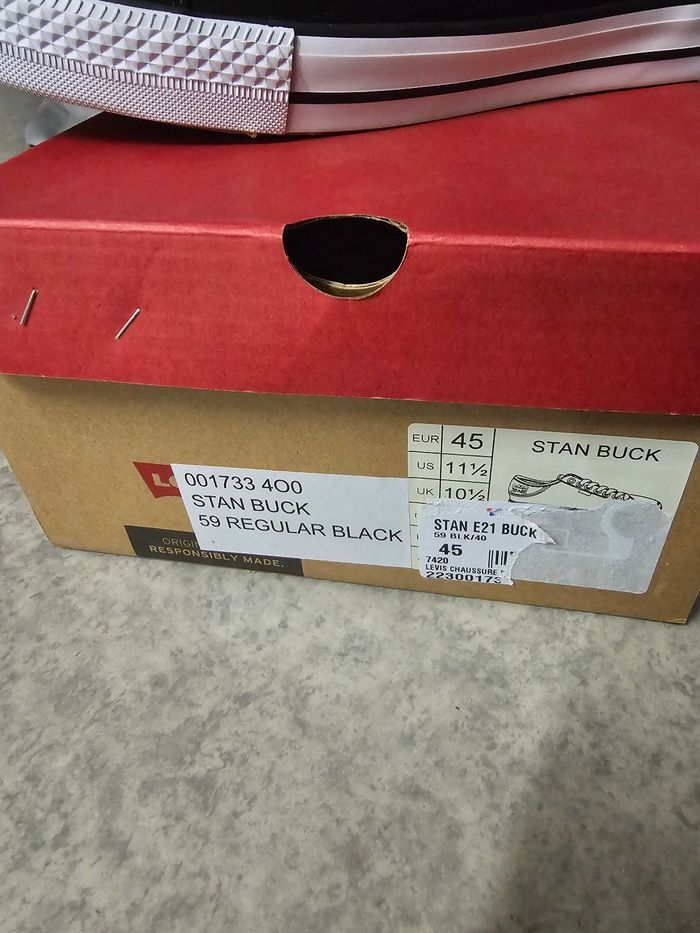 Levi's basket stan buck pointure 45 homme neuve avec boite 55e - photo numéro 4