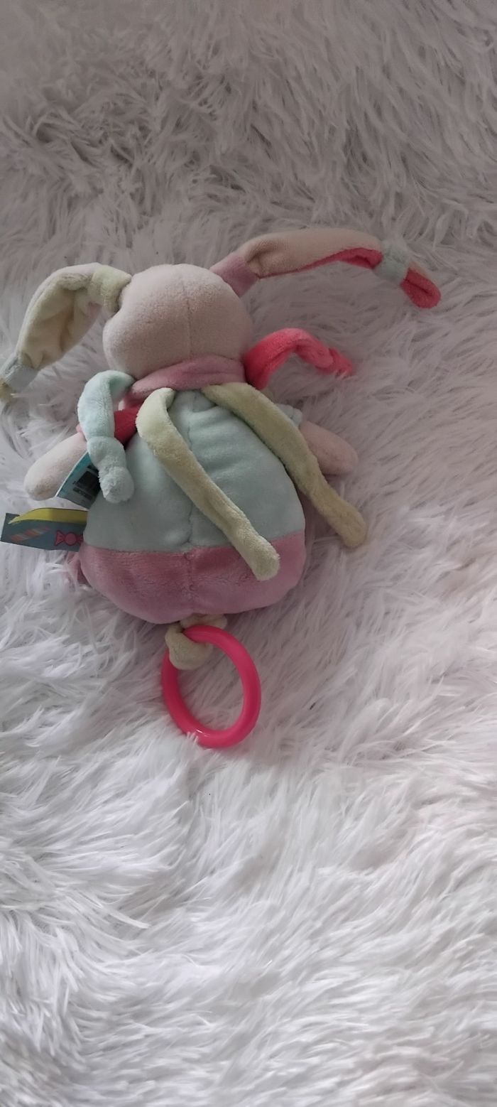 Doudou boîte à musique lapin gourmandise- Baby Nat - photo numéro 2