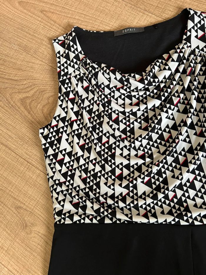 Robe noire et blanche sans manches Esprit taille française S jamais portée - photo numéro 13