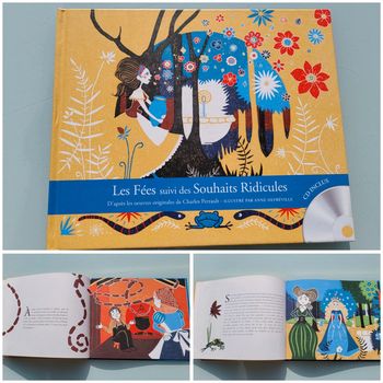 Superbe livre avec CD Le fées et Des Souhaits Ridicules, dédicacé (65)