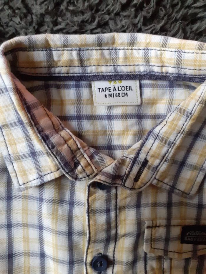 Ensemble chemise carreaux pantalon +chaussures - photo numéro 11