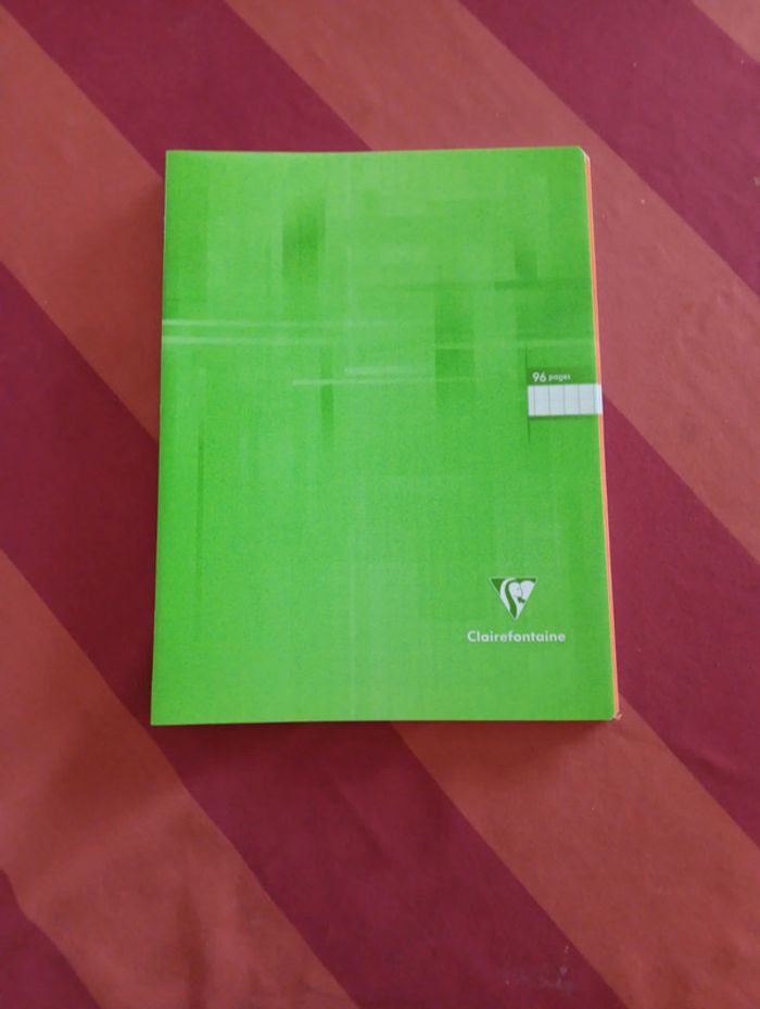 Lot 2 cahiers 24x32 grands carreaux 96 pages Claire fontaine - photo numéro 2