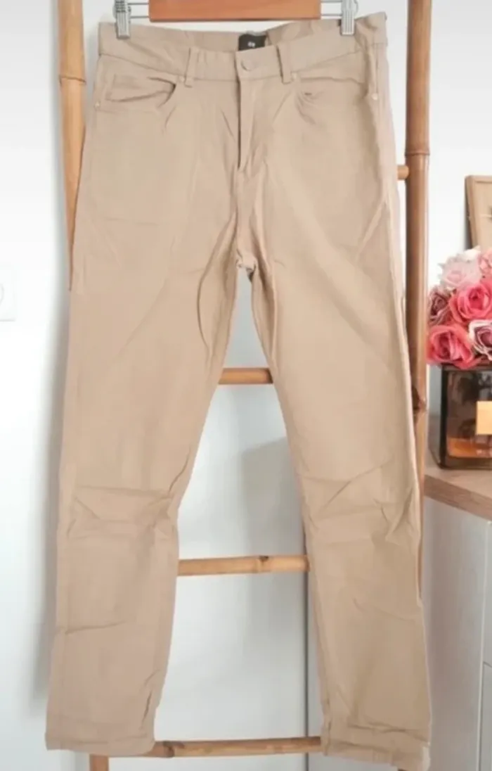 Pantalon beige HetM - photo numéro 3