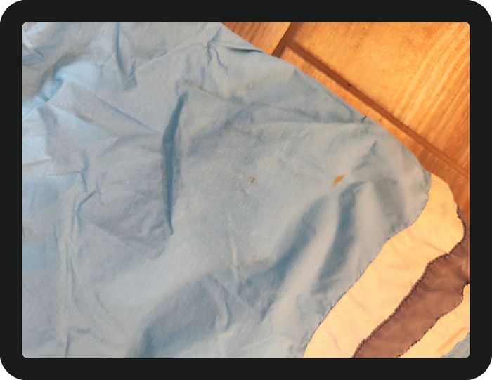 Short de bain bleu clair blanc gris North Sails Taille 32 (taille à plat 38 cm) - photo numéro 2