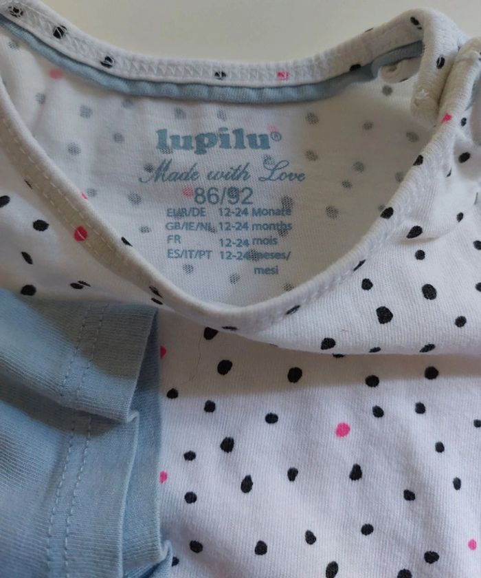 Lot de 2 t-shirts Lupilu 12-24 mois - photo numéro 4