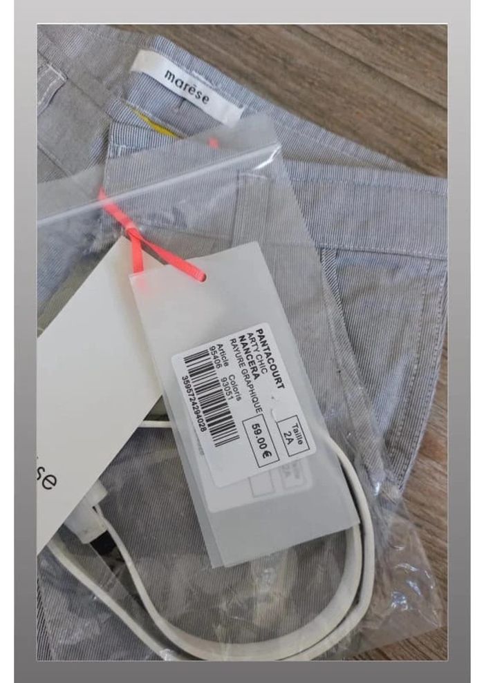 Superbe pantalon marese  neuf gris 2 ans - photo numéro 3