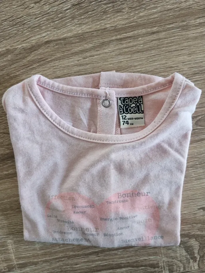 L'eau de 3 t-shirt manches longues fille marque Tape à l'oeil - photo numéro 4