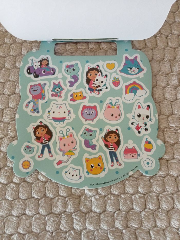 Carnet de 6 fiches stickers gabby chat - photo numéro 8