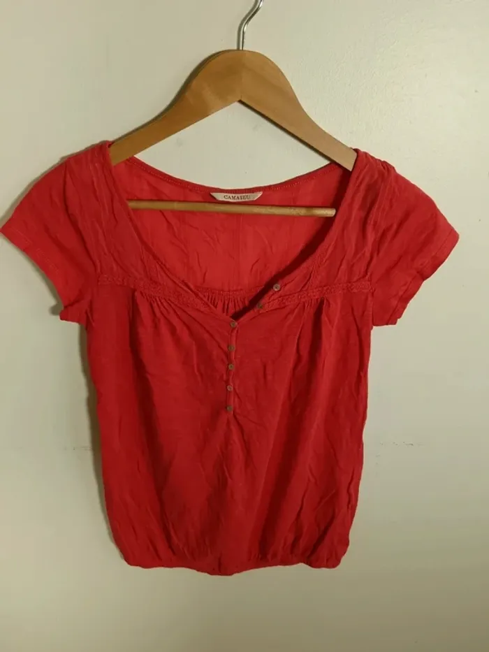 C16 blouse rose Camaïeu 36