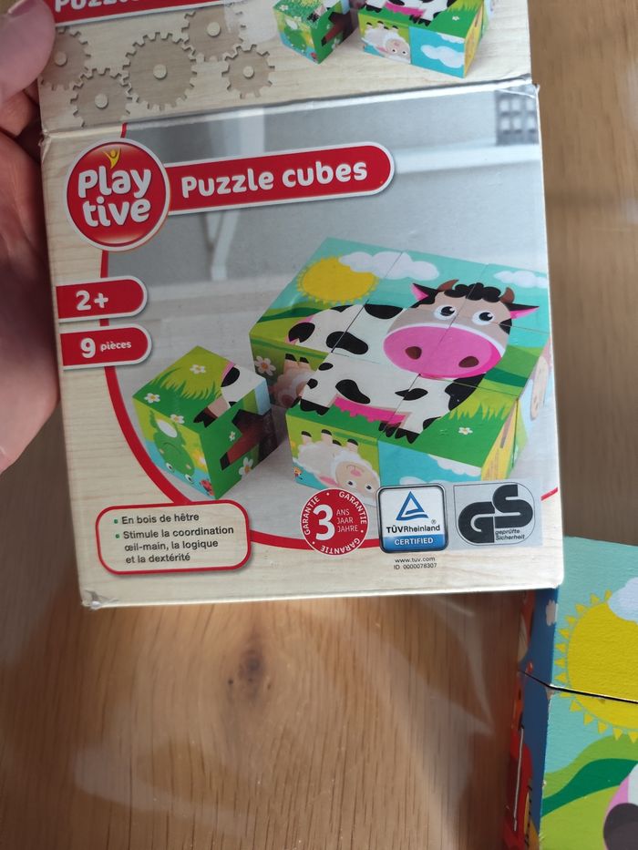 Puzzle cube bois - photo numéro 2