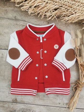 🍓Veste oldschool Obaibi 3mois neuf