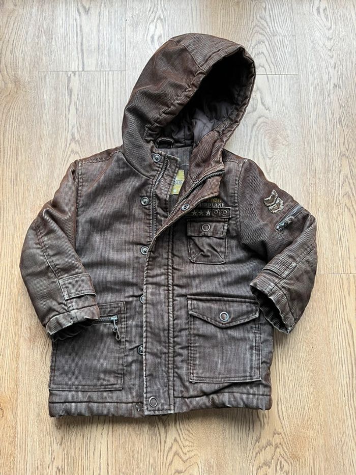 Manteau chaud marron