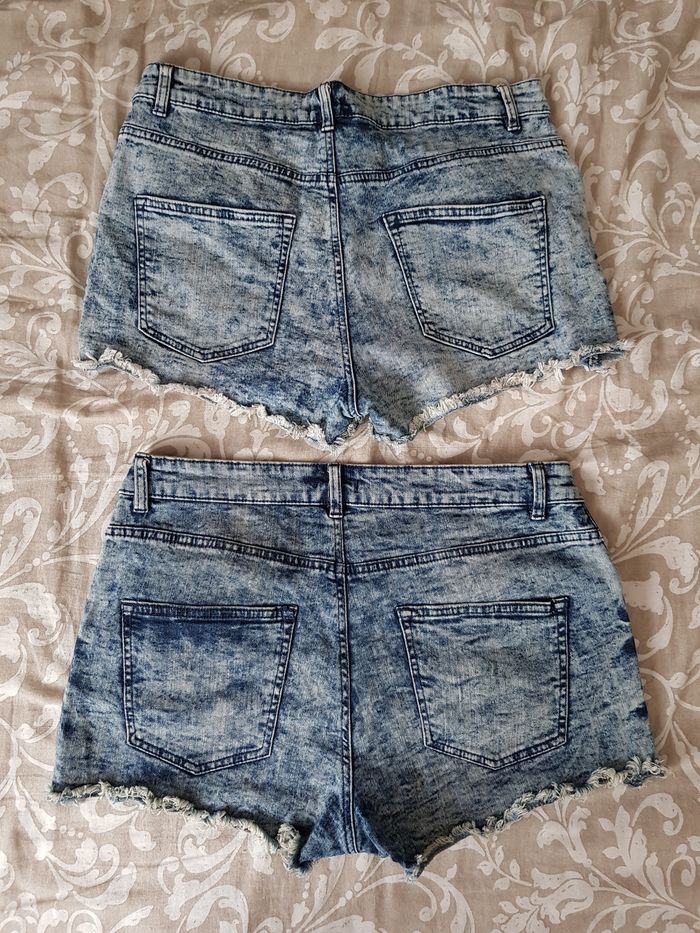 Lot de 2 shorts en jean bleu effet délavé Kiabi - photo numéro 4