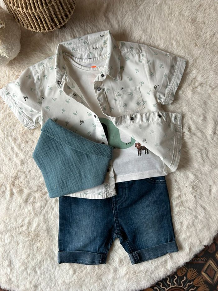 Ensemble 12 mois été garçon