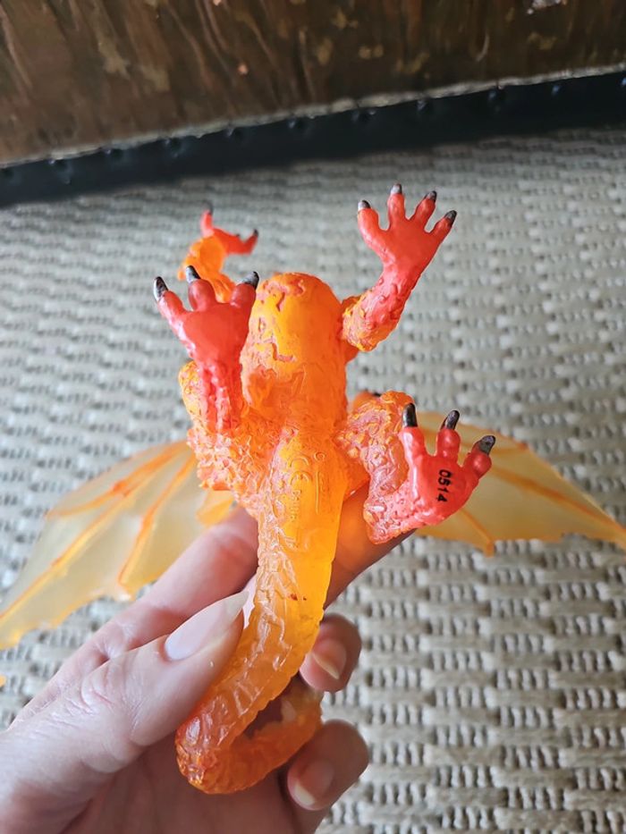 Figurine dragon de feu plastoy - photo numéro 5